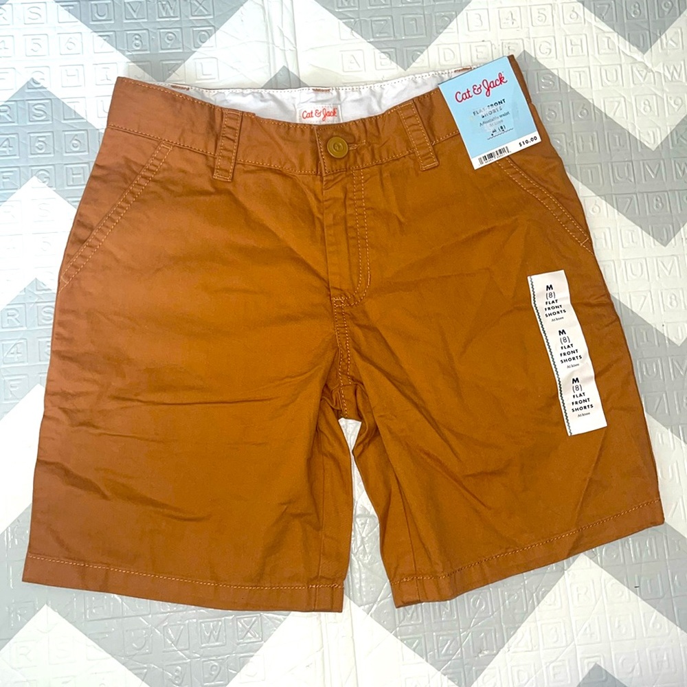 Adjustable waist khaki shorts size 8